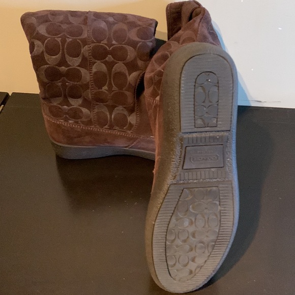 COACH Tanesha brown suede winter boots - Picture 2 of 5